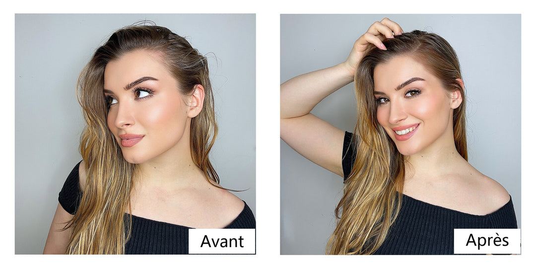 Images de comparaison avant et apres l_utilisation des Hair Building Fibers Lemooree 3